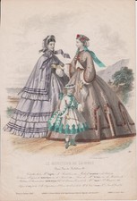Original-Modedruck aus: Le Moniteur de la Mode, No. 682. [Second Empire]. Jules 