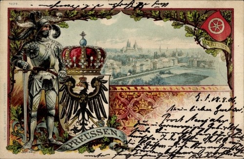 Künstler wappen litho - wappen, erfurt