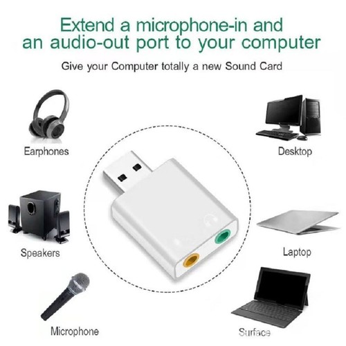 Usb audio adapter für 5mm - audio,