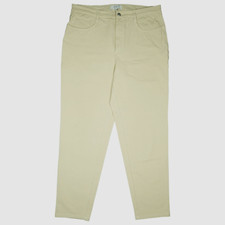 MAC Kelly Damen Stretch Jeans Hose Karotte fit high Rise 46 W34 L30 beige Retro