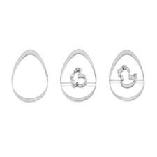 Ausstecher 3er Set Ostern Ei