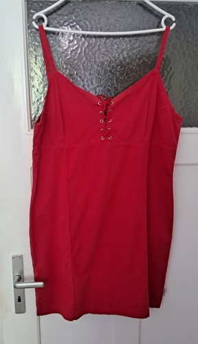 Jeanskleid,rot,vorne