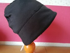 TCM-Sportmütze /Kappe, schwarz, Umschlag signalgrün