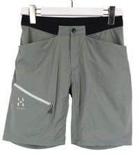 HAGLOFS L.I.M Serie Shorts Damen US 6 Freizeit Sommer Logo Reißverschluss Grau