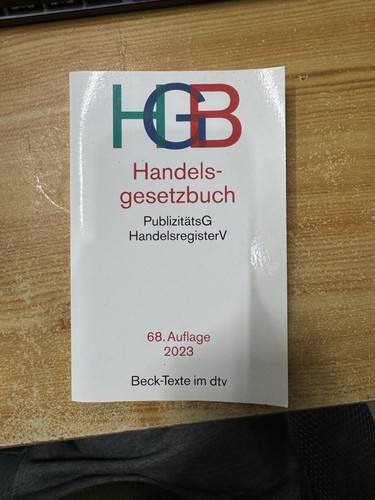 Handelsgesetzbuch hgb - hgb, 68