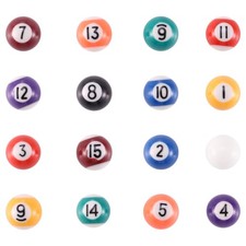 Professionelle 25Mm Kinder Billard Tisch Kugeln Set Harz Kleine Billard Que7399