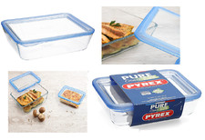 Pyrex Behälter mit Glasdeckel Rechteckig Lebensmittel Kochen Aufbewahrung Aufbewahrung