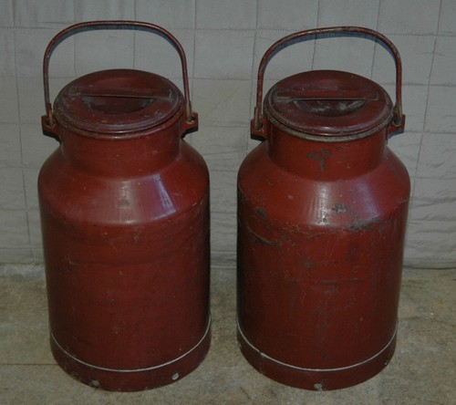 Alte milchkanne rot - 2,