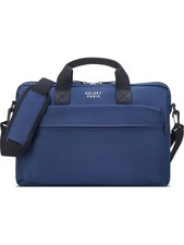 Delsey Paris Maubert 2.0 Aktentasche RFID 40cm Laptopfach blau Gebraucht #6765