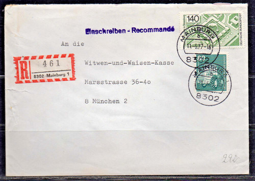 0292 ebf einschreiben brief - 0292#,