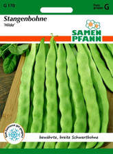 Stangenbohne Hilda - bewährte, breite Schwertbohne Bohne Bohnen Samen