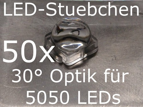 50x led linse optik für - 30°,