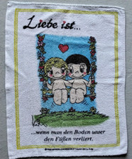 Liebe ist ... Kinder Handtuch Comic Figur Schaukel Motiv Vintage 70/80s/er Towel