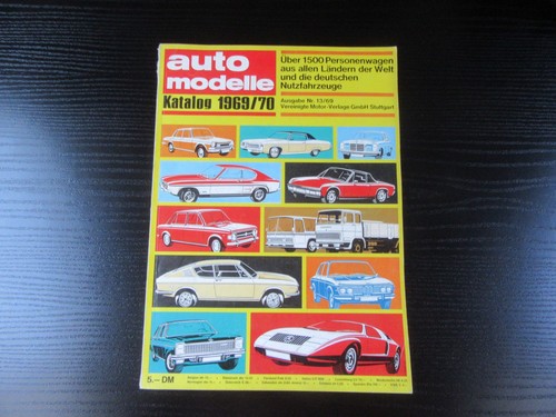 Auto modelle katalog 1969 - modelle, 1969/70