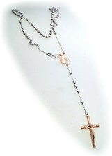 Rosenkranz Collier Kreuz echt
