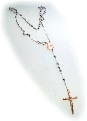 Rosenkranz collier kreuz - rosenkranz,