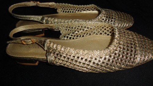Slingback gold einzigartiges - slingback,