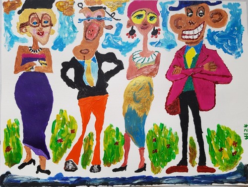 Acrylgemälde 40x30 mit - acrylgemälde,