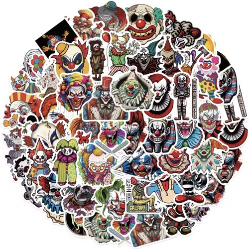 50x clown sticker horror - 🤡,