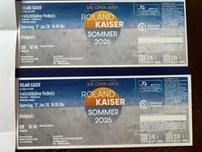 Roland Kaiser 2 Karten Konzert Freilichtbühne Peißnitz Halle Saale 27.06.2026