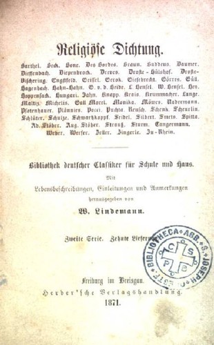 Religiöse dichtung - religiöse,