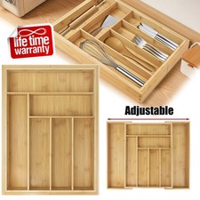 NEU Holzbesteck Tablett