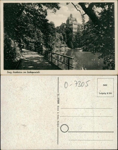 Ansichtskarte kriebstein burg - kriebstein,