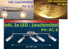 Deckenleuchte +LEUCHTMITTEL Deckenlampe Lampenschirm Glas Muster mediterran rund
