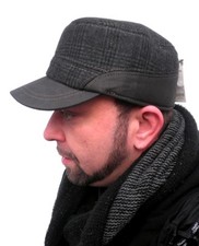 Herrencap mit Ohrenklappen Wintercap  Cap Basecap Schirmmütze Herrenmützen