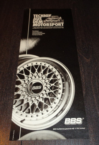 Bbs felgen reklame - bbs,