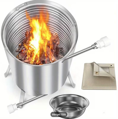 Poolheizung mit feuermatte - mit,