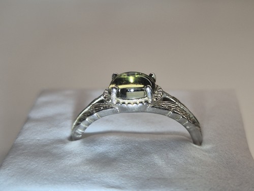 Natürlicher moldavit ring - natürlicher,
