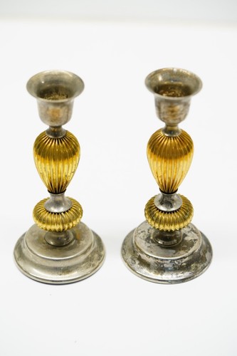 Vintage kerzenständer - 2x,