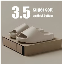 Unisex Slipper Sandalen Pantoffeln | 3,5 cm dicke Sohle | Super Soft | Sommer Ha
