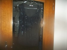 Damen Top schwarz mit Spitze