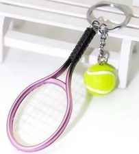 SCHLÜSSELANHÄNGER TENNIS FAN SCHLÜSSEL ANHÄNGER TASCHENSCHMUCK TASCHENHÄNGER