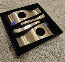 2 Eierhalter Eierbecher Eierständer Eier Ei Set Mono Filio Edelstahl, neuwertig!