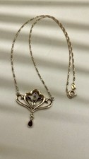 Vintage Granatschmuck Collier