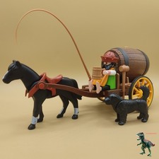 Playmobil Bierfasswagen - Weinfass - Mittelalterwagen - Bauer