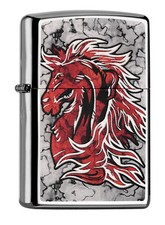 Zippo 60001406 High Polished FUSION Horse Head Collection 2016 neu Pferd 