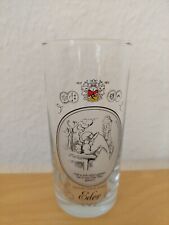 Privatbrauerei Bierglas Eder mit Druck, Sammelglas, Glas, gebraucht Sammeln