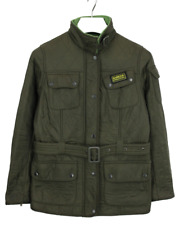 BARBOUR Internationale Polarquilt Jacke Damen UK 12 Mehrfachtaschen Mit Gürtel