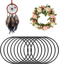 Schwarze Metallringe 10 cm, 10