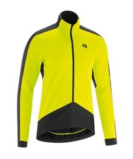 Gonso Herren Radtrikot Marvao 1/1 FZ Langarm atmungsaktiv Gelb Rückentasche L