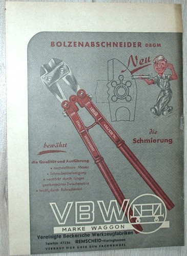 Werkzeug prospekt 1953 - ~1953, vbw