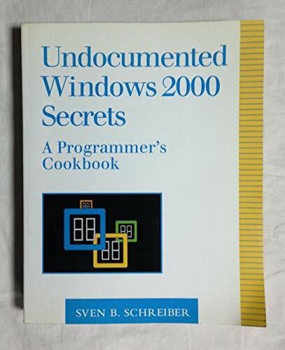 Undocumented windows 2000 - undocumented,