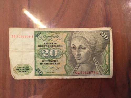Deutsche mark schein - 20,