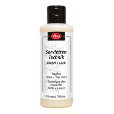 84,15€/1L. Viva Decor Servietten Technik Kleber & Lack 82ml, Glänzend oder Matt