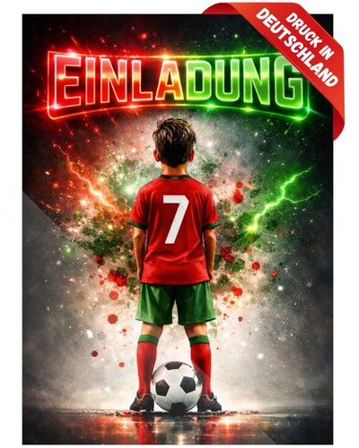 Fußball einladungskarten - 8,
