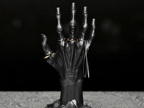 Gothic hand ring - gothic, halter